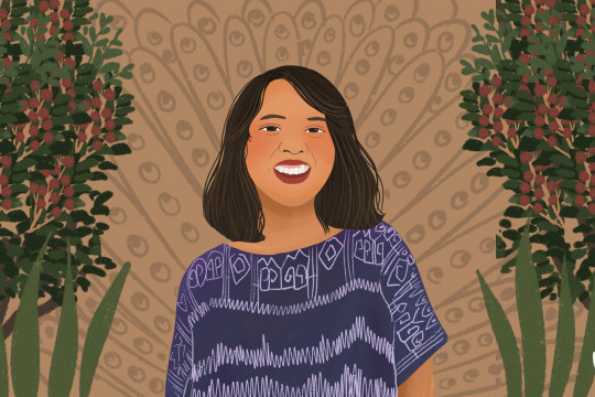 Sumarni Laman, anak muda Dayak dan Koordinator Youth Act Kalimantan ©Pantau Gambut