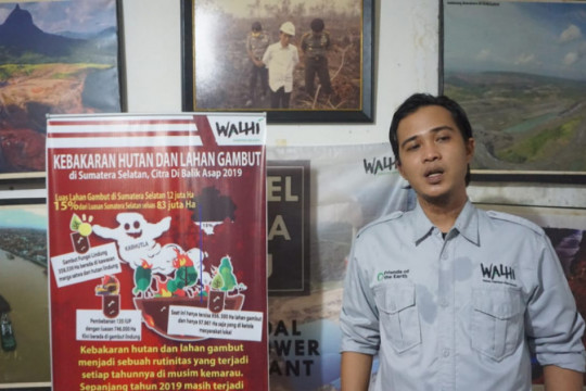 Direktur Eksekutif Walhi Sumsel dan Koordinator Simpul Jaringan Pantau Gambut Kalsel ©Malinda