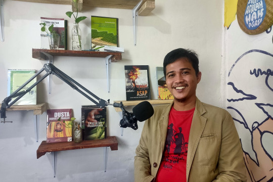 Direktur Eksekutif Walhi Sumsel dan Koordinator Simpul Jaringan Pantau Gambut Sumsel ©Baim