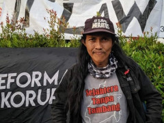 Direktur Eksekutif Walhi Kalsel dan Koordinator Simpul Jaringan Pantau Gambut Kalsel ©Pantau Gambut