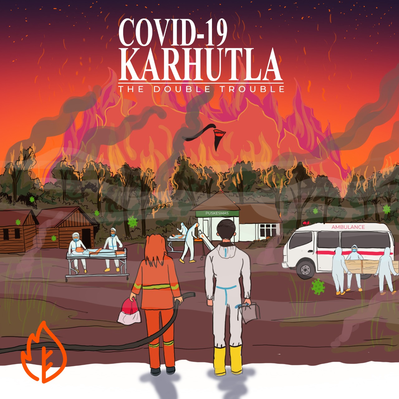 Ancaman Covid dan Karhutla ©Pantau Gambut